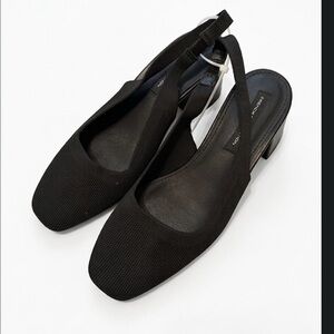 French Connection Black Slingback Heels